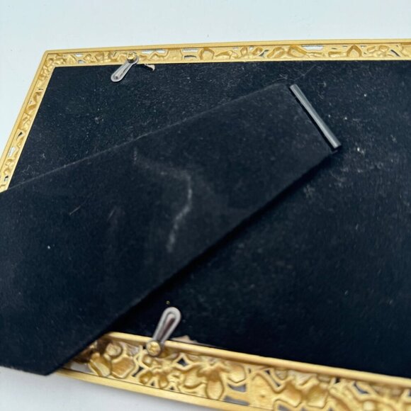 4 x 6 enameled photo frame flower floral home decor colorful blue red green - Picture 10 of 12